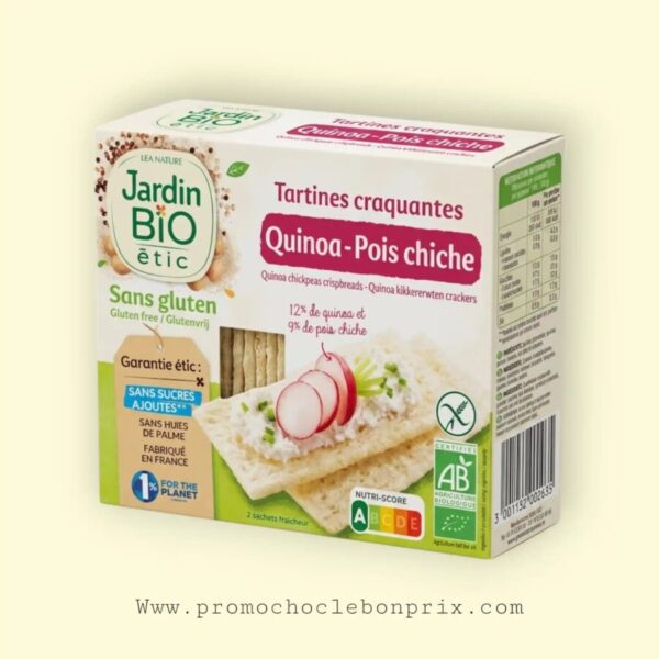 LEA NATURE JARDIN BIO ETIC TARTINES QUINOA POIS CHICHE