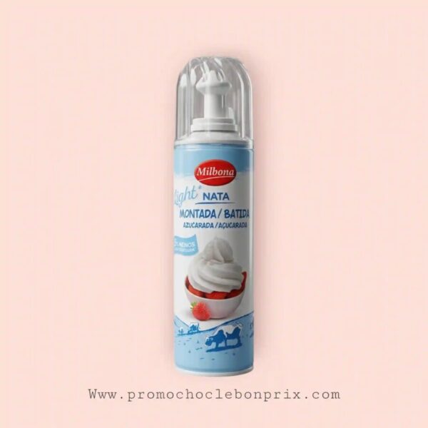 MILBONA CREME CHANTILLY EN BOMBE LIGHT