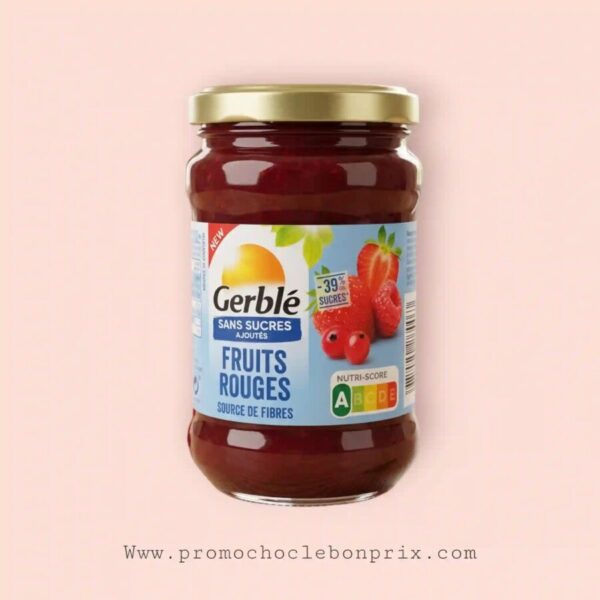 GERBLE CONFITURES FRUITS ROUGE SANS SUCRE