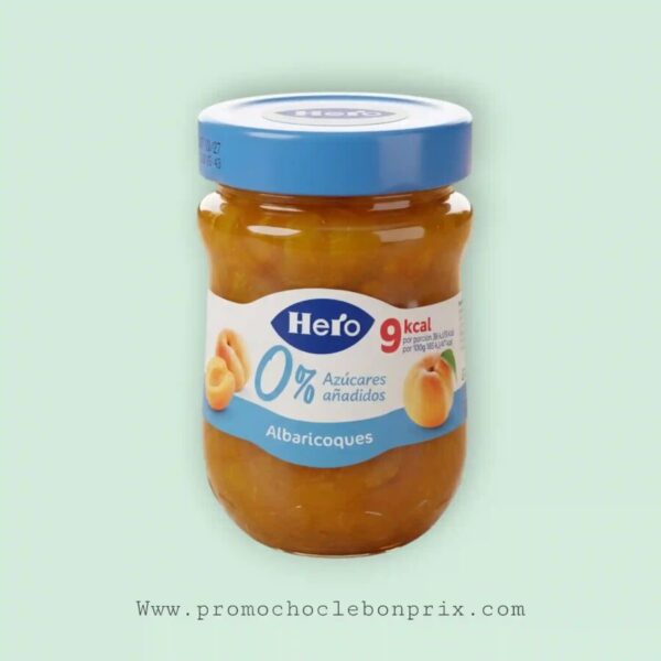 HERO CONFITURES ABRICOTS SANS SUCRE