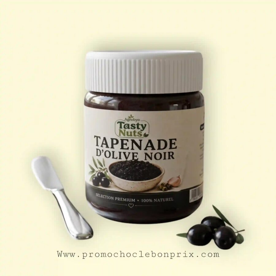 2026/06/1000220890.jpg TASTY NUTS TAPENADE 180G OLIVE NOIR SANS GLUTEN – Image 1
