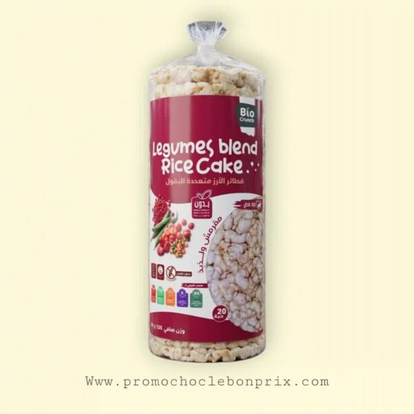BIO CRUNCH GALETTE RIZ LÉGUMINEUSES