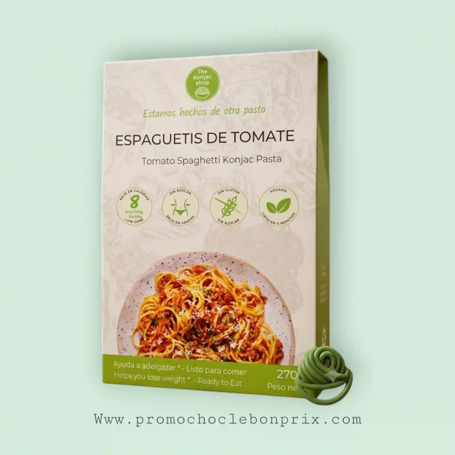2026/07/1000227970.jpg THE KONJAC SHOP 270G SPAGHETTI DE TOMATE – Image 1