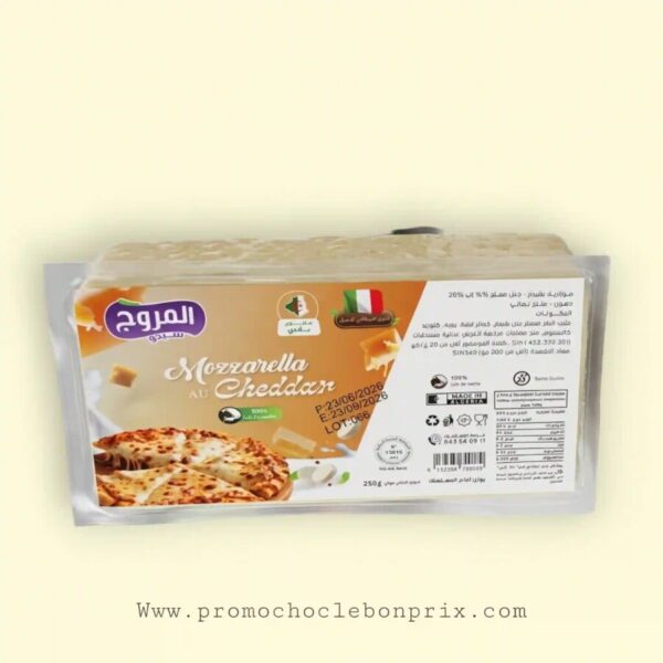 EL MOUTOUDJ MOZZARELLA CHEDDAR 250G 100% LAIT DE VACHE
