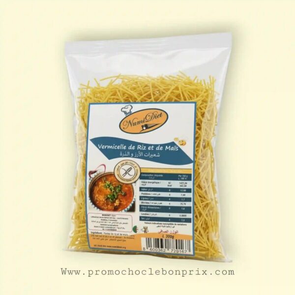 NUMIDIET PATE VERMICELLE SANS GLUTEN 300G