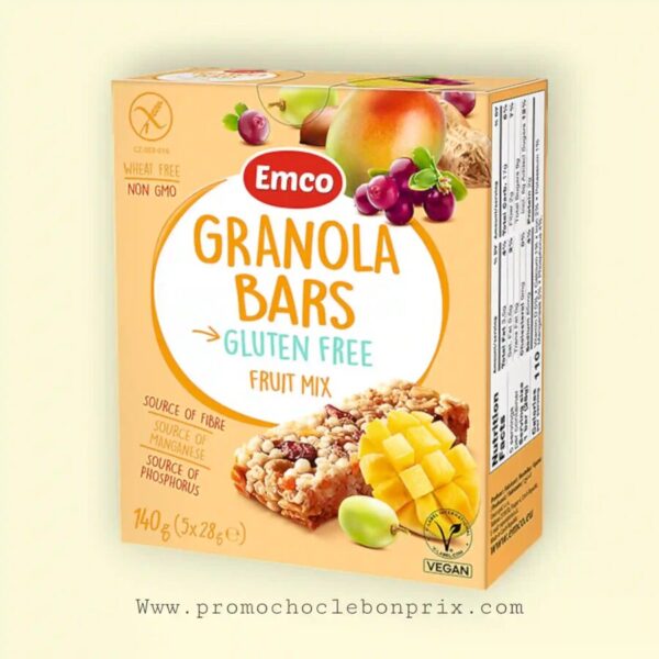 EMCO GRANOLA BARS SANS GLUTEN MIX FRUITS