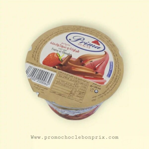 PRIMA GLACES GOBELET FRAISE CHOCOLAT